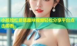 小孩捡红蘑菇趣味视频轻松分享平台点击即看