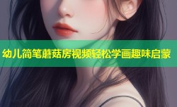 幼儿简笔蘑菇房视频轻松学画趣味启蒙