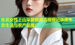 东北女性上山采蘑菇高清视频记录原生态生活与农产品推广